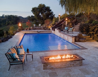 Backyard Fire Pit Safety Information, Inground Pool With Fire Pit