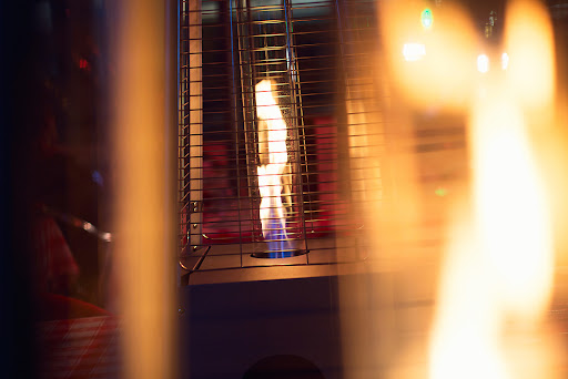 Gas heater for patio