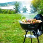 Barbecue,Time,At,The,Nature.,Bbq,Grilling,On,The,Shore