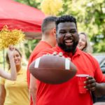 American,Football,Supporter,At,A,Tailgate,Event