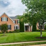 Large-country-house-with-beautifully-mown-lawn